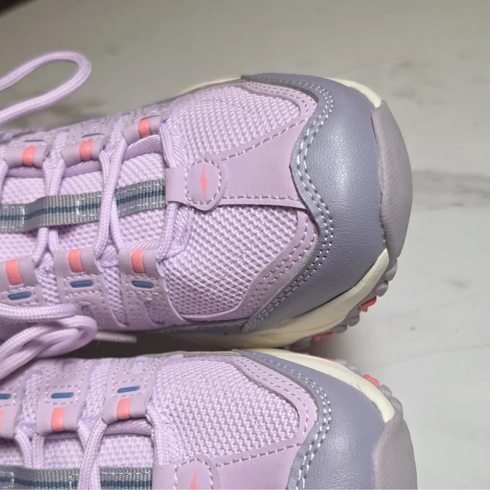 Avia Purple/Pink/Gray Solid Low Top Lace Up Women's Athletic Sneakers Logo - Picture 4 of 6